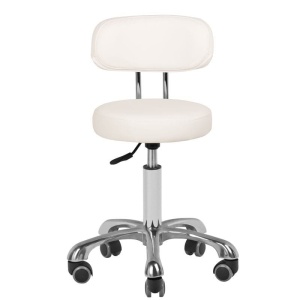 TABORET KOSMETYCZNY BT-229 BIAŁY