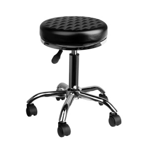 TABORET KOSMETYCZNY / FRYZJERSKI AM-302 DIAMOND CZARNY
