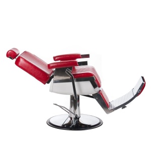 Fotel barberski LUMBER Czerwony