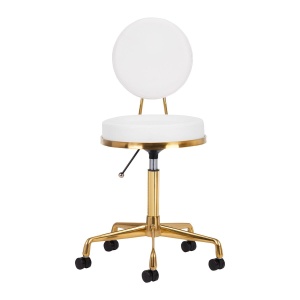 TABORET KOSMETYCZNY H5 ZŁOTO BIAŁY