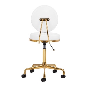 TABORET KOSMETYCZNY H5 ZŁOTO BIAŁY