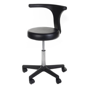 Taboret kosmetyczny + podłokietnik NG-CH049 czarny