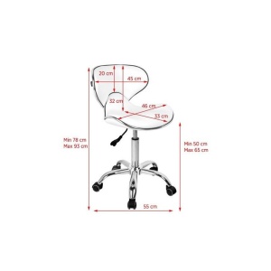 GABBIANO TABORET KOSMETYCZNY Q-4599 BIAŁY