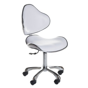  Taboret kosmetyczny z oparciem BD-9933 149 biały