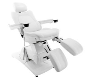 FOTEL KOSMETYCZNY ELEKTR. AZZURRO 870S PEDI - BIAŁY