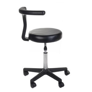 Taboret kosmetyczny + podłokietnik NG-CH049 czarny