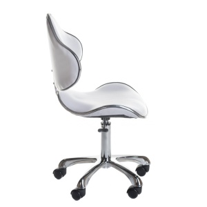  Taboret kosmetyczny z oparciem BD-9933 149 biały